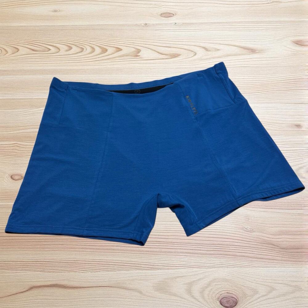 Kinflyte Boy Shorts Underwear Max Support Royal Blue 4XL Modal Cotton Blend NWOT